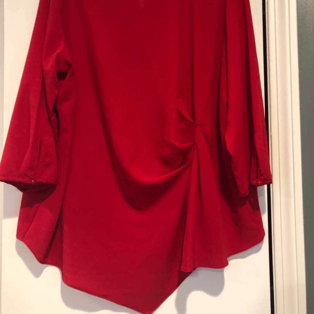 Red Sinched Shirt